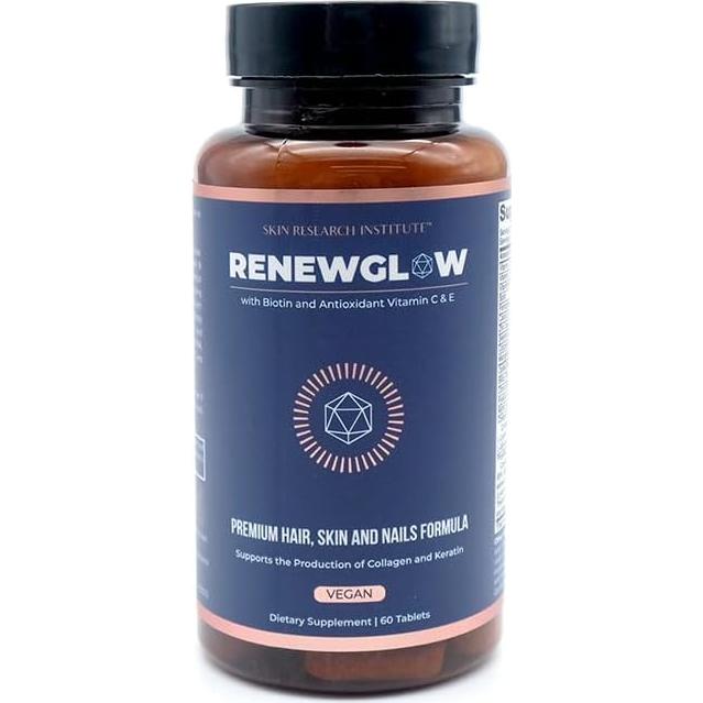 Suplemento de Biotina Renewglow 60 Cápsulas - Piel, Uñas y Cabello