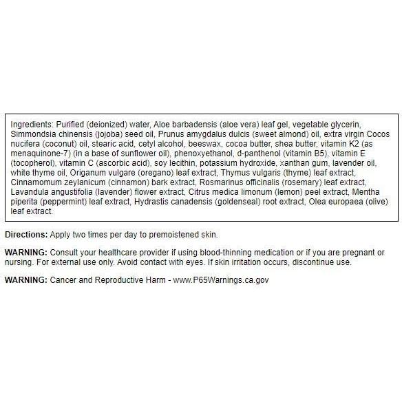 Crema de Vitamina K Swanson 59 ml - Hidratante Antienvejecimiento