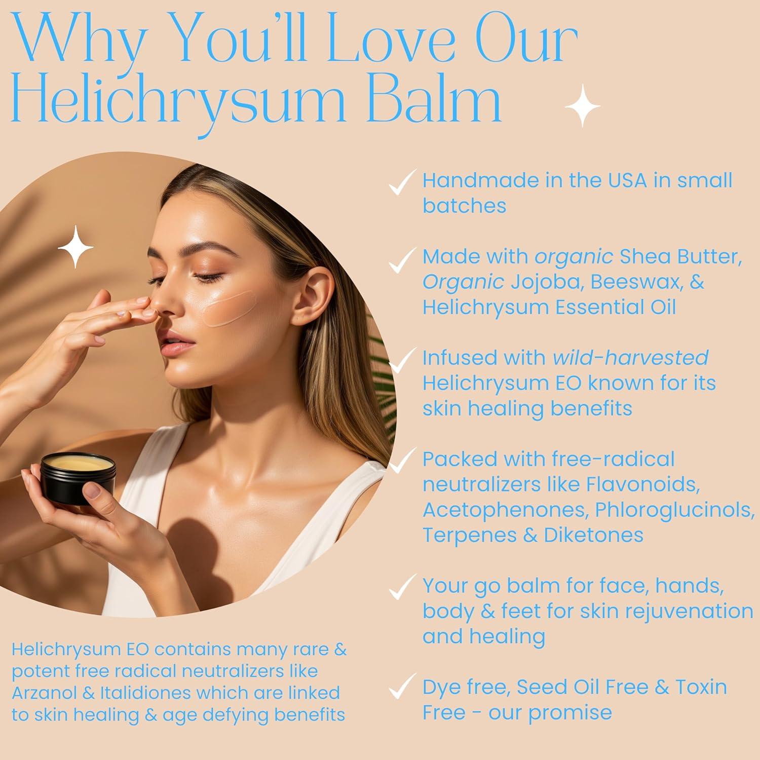 Bálsamo Orgánico Beauty Glow de Helichrysum 56.7 g Hidratante