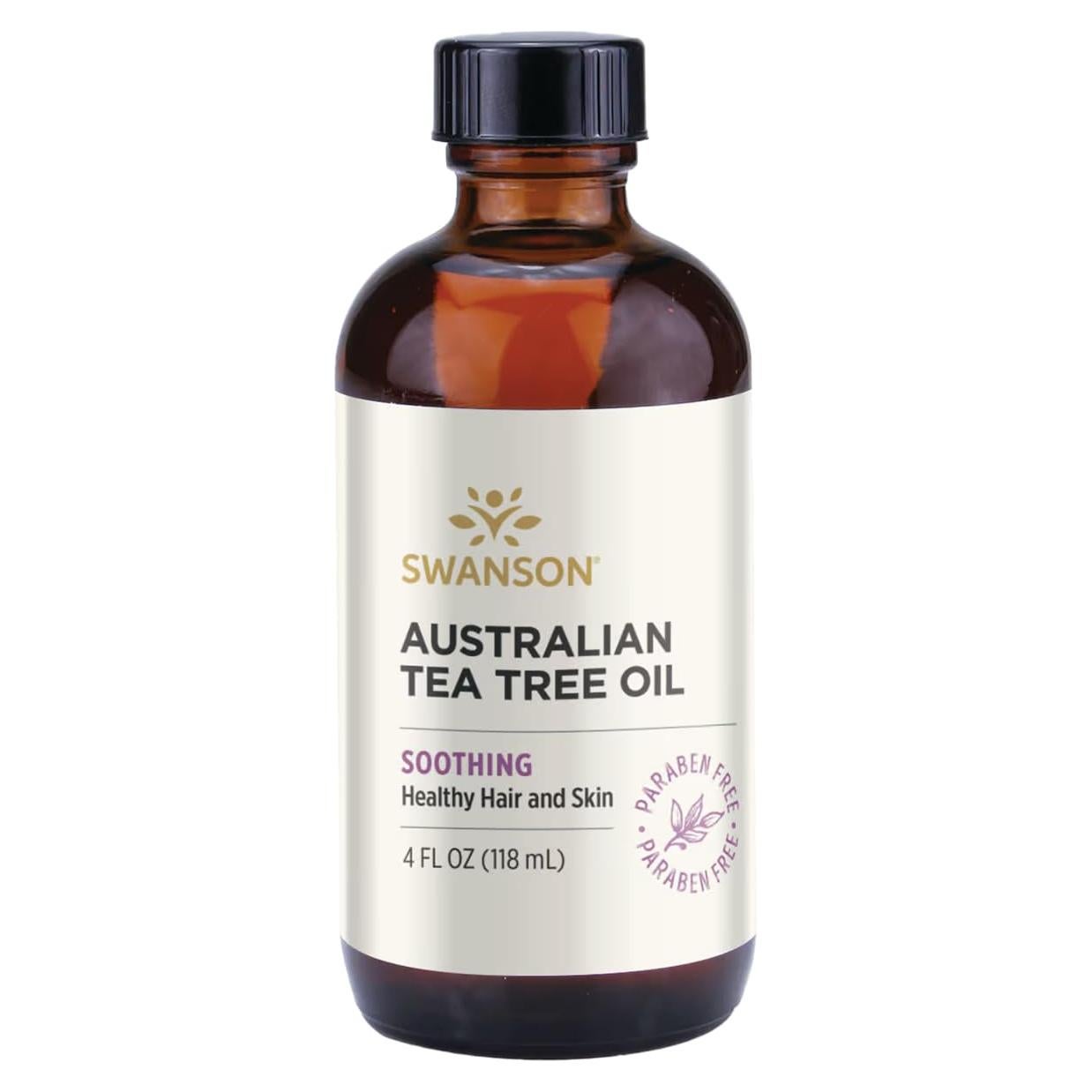 Aceite de Árbol de Té Swanson 118 ml - Uso Tópico y Capilar