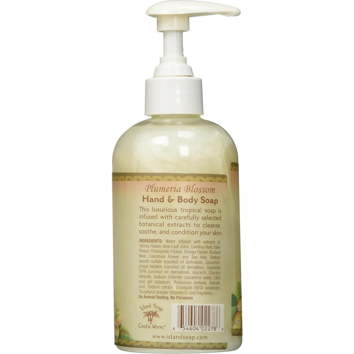 Jabón de Mano y Cuerpo Island Soap Plumeria 226g