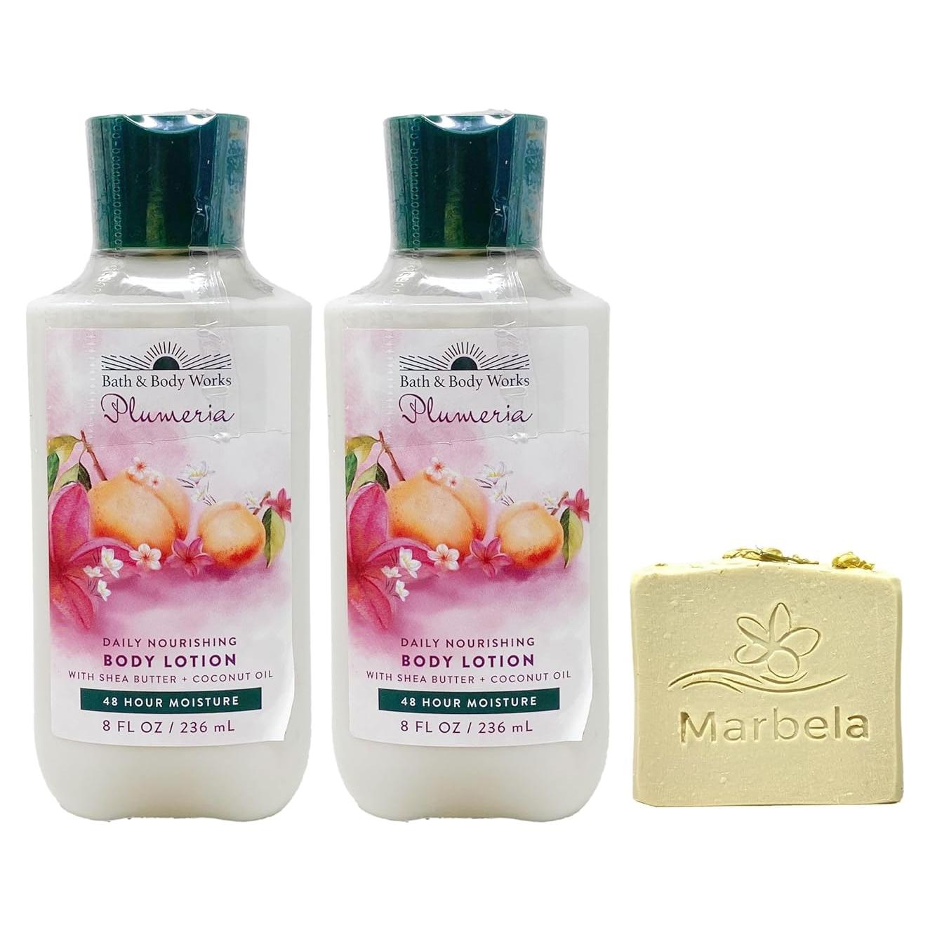 Lociones Corporales Nutritivas Baño y Cuerpo Plumeria - 2 x 236 mL