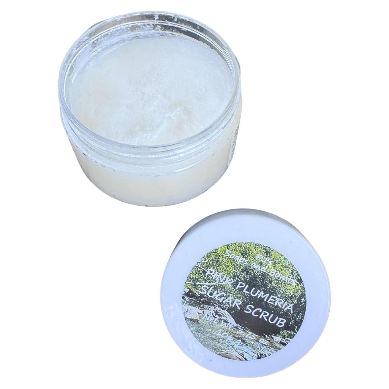 Exfoliante Corporal de Azúcar de Coco PJ's 106 g - Aroma Plumeria