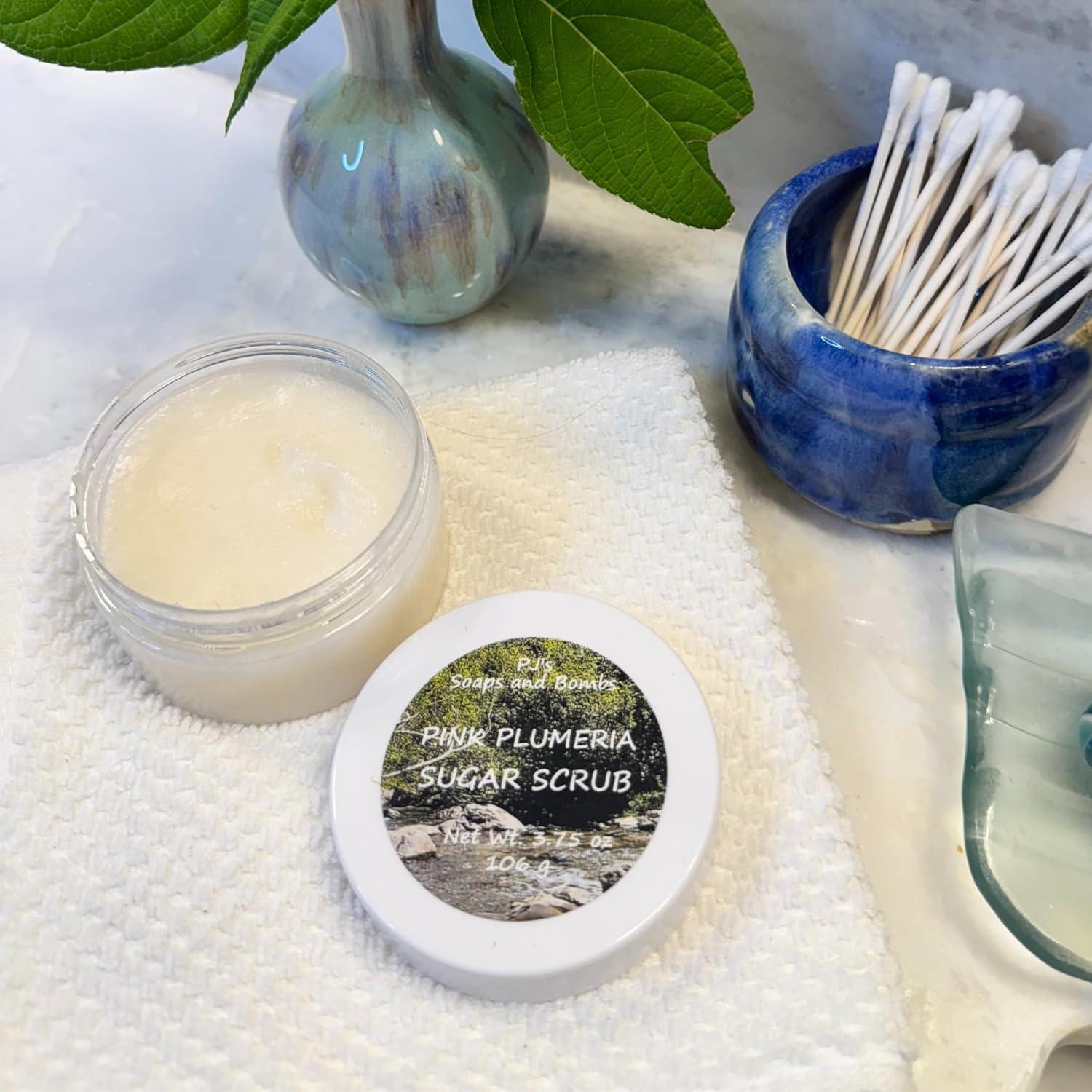 Exfoliante Corporal de Azúcar de Coco PJ's 106 g - Aroma Plumeria