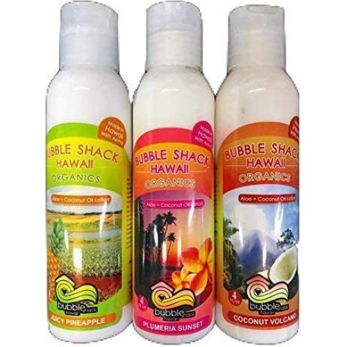 Set de Lociones Orgánicas Bubble Shack Hawaii - 3 Fragancias