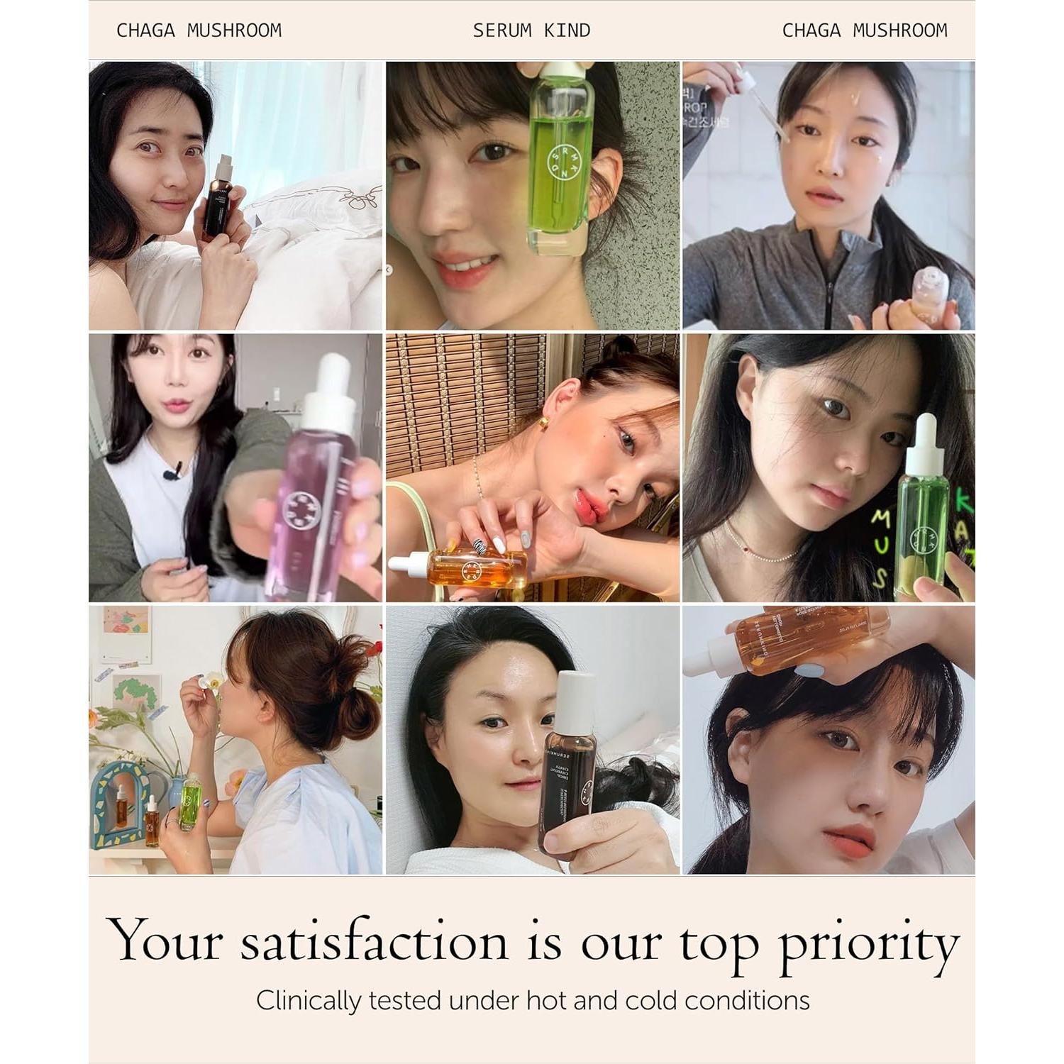 Set Sueros Coreanos de Cuidado de Piel - Repollo Morado y Chaga