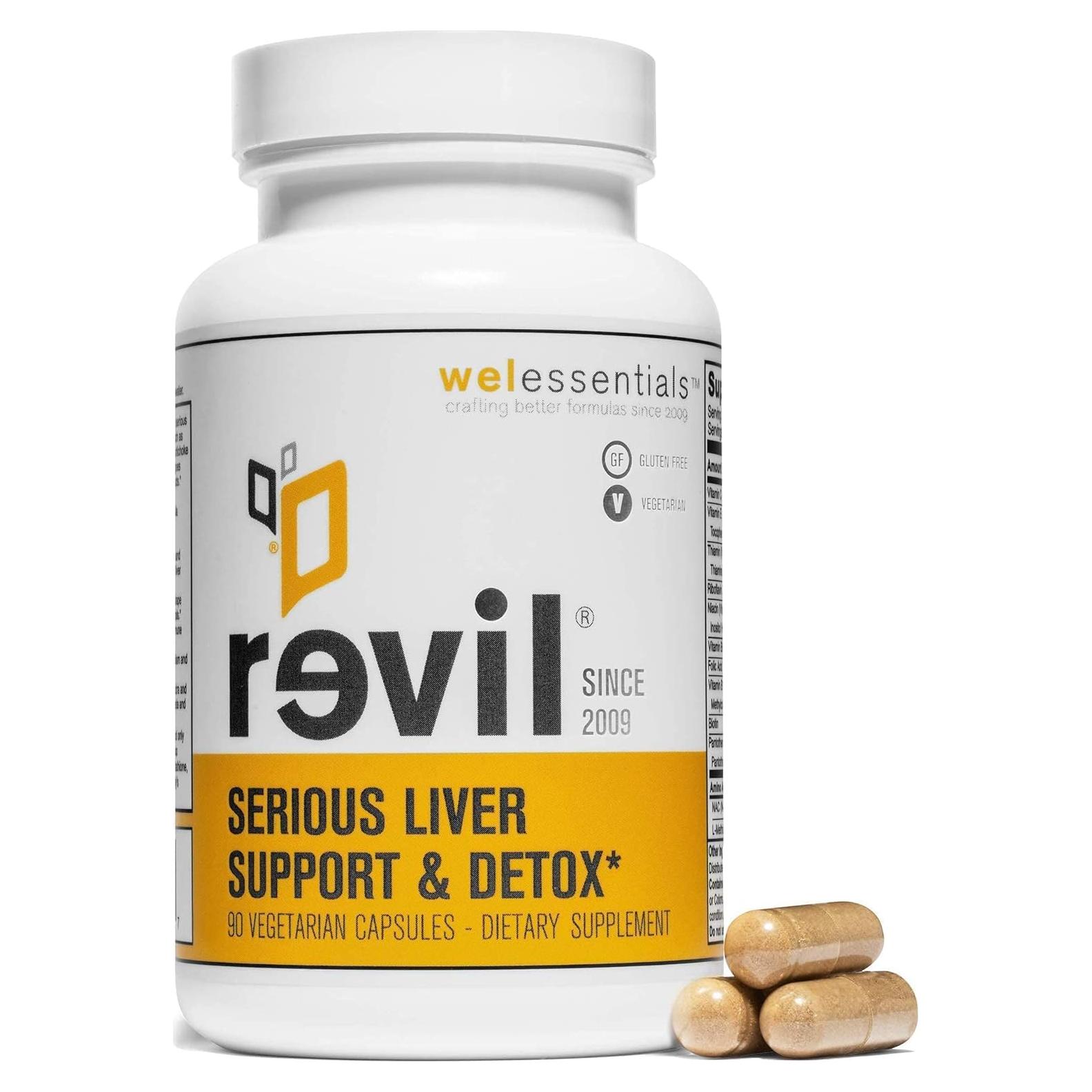 Suplemento Hepático Drinkwel Revil - 90 Cápsulas Vegetarianas