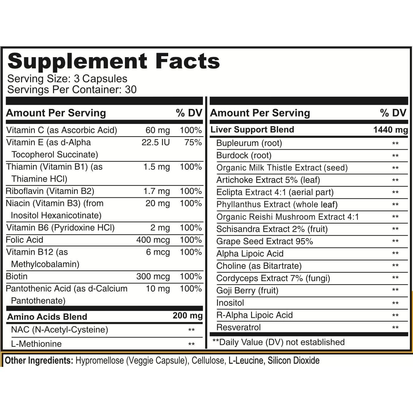 Suplemento Hepático Drinkwel Revil - 90 Cápsulas Vegetarianas
