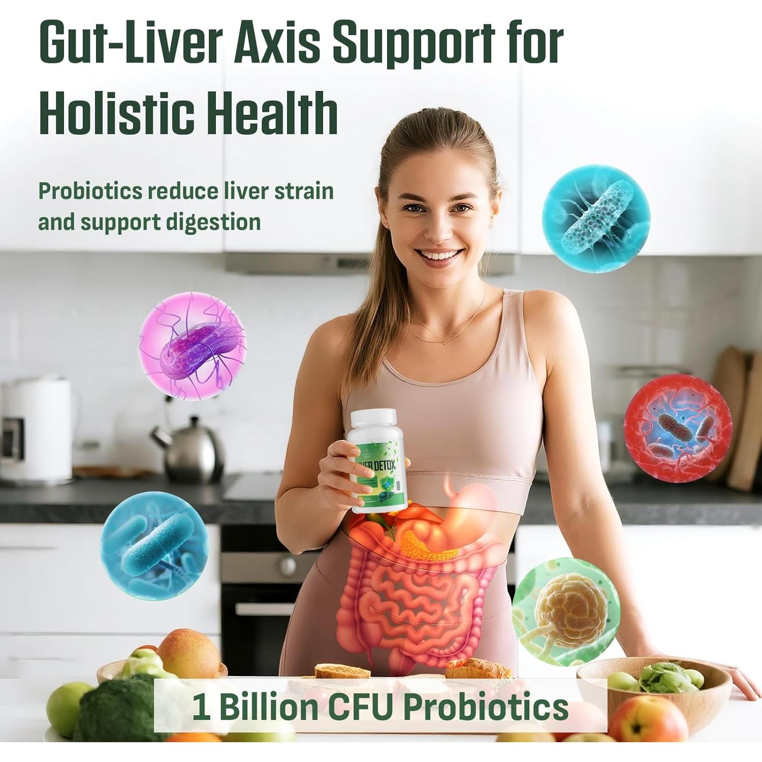 Suplemento Hepático Cardo Mariano 25 en 1 - 120 Cápsulas Veganas