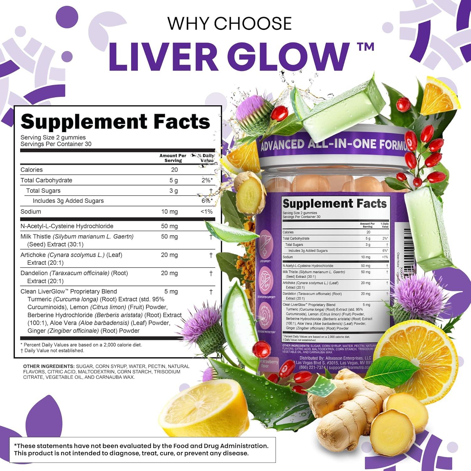 Suplemento Hepático Clean Nutraceuticals Cardo Mariano 60 Gominolas