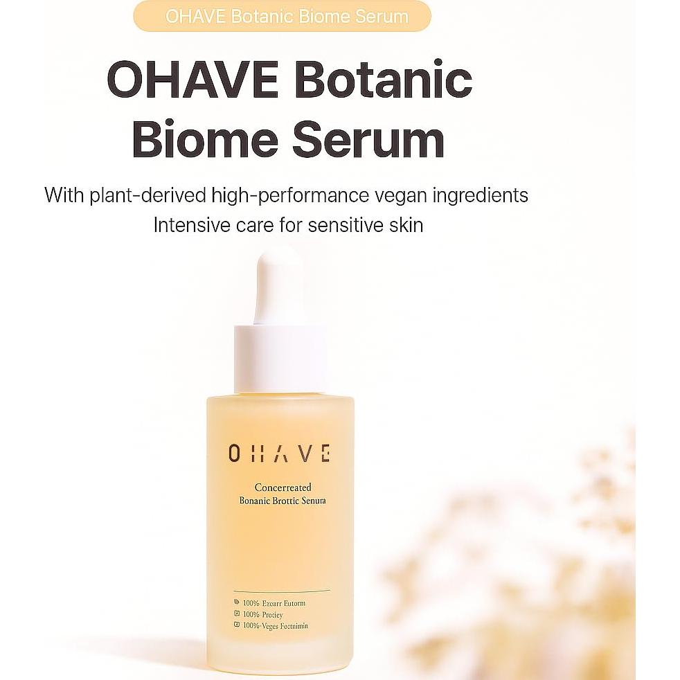 Suero Vegano OHAVE 50ml - Cuidado Piel Natural y Firmeza