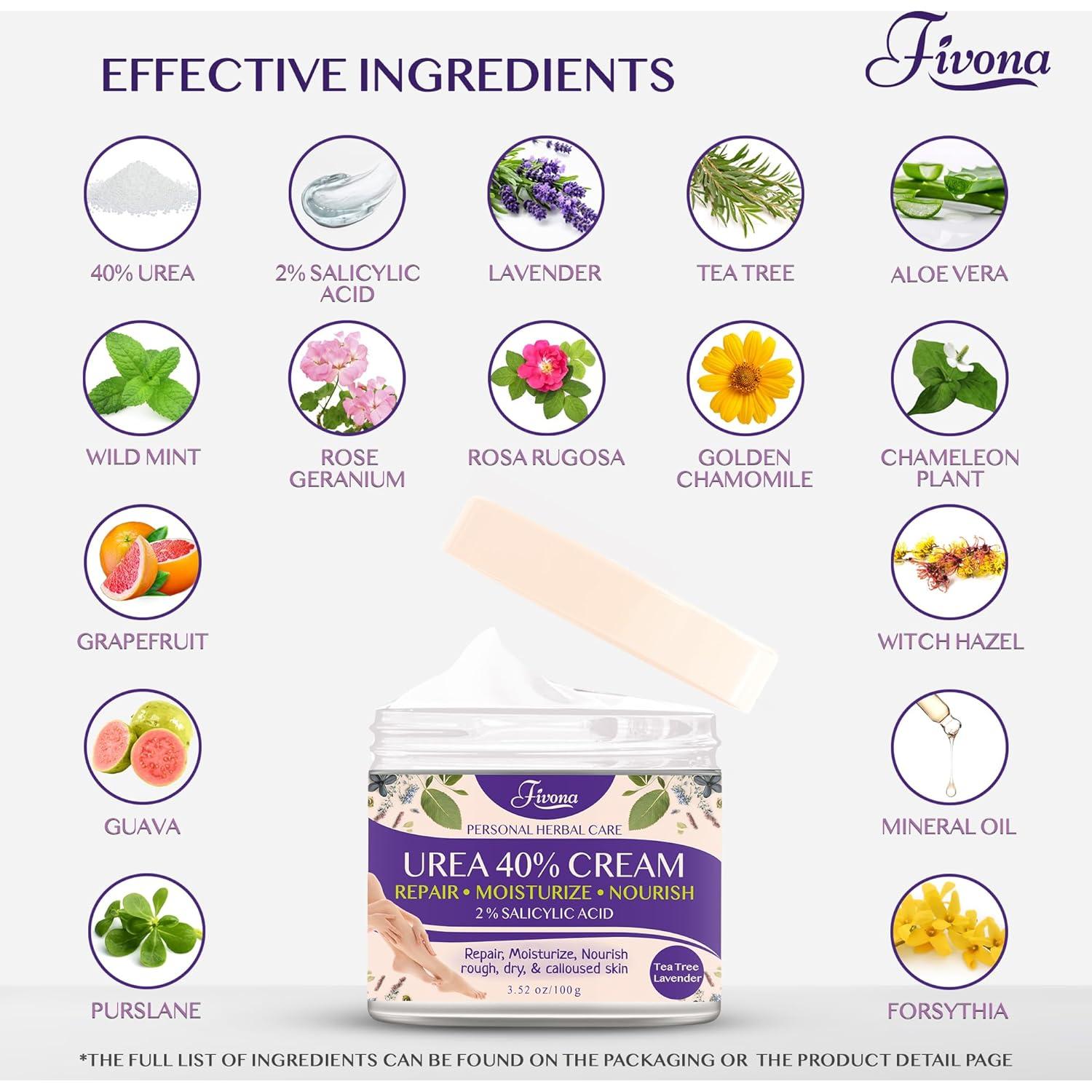 Crema para Pies Fivona Urea 40% y Ácido Salicílico 2%