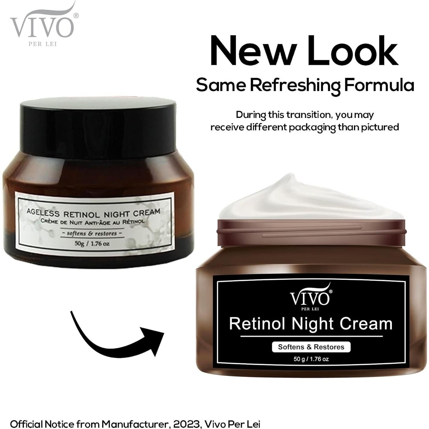 Crema Nocturna Antienvejecimiento Vivo Per Lei 50g Retinol