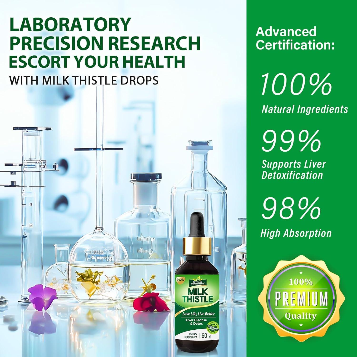 Suplemento Líquido de Cardo Mariano Love Life 59.15 mL