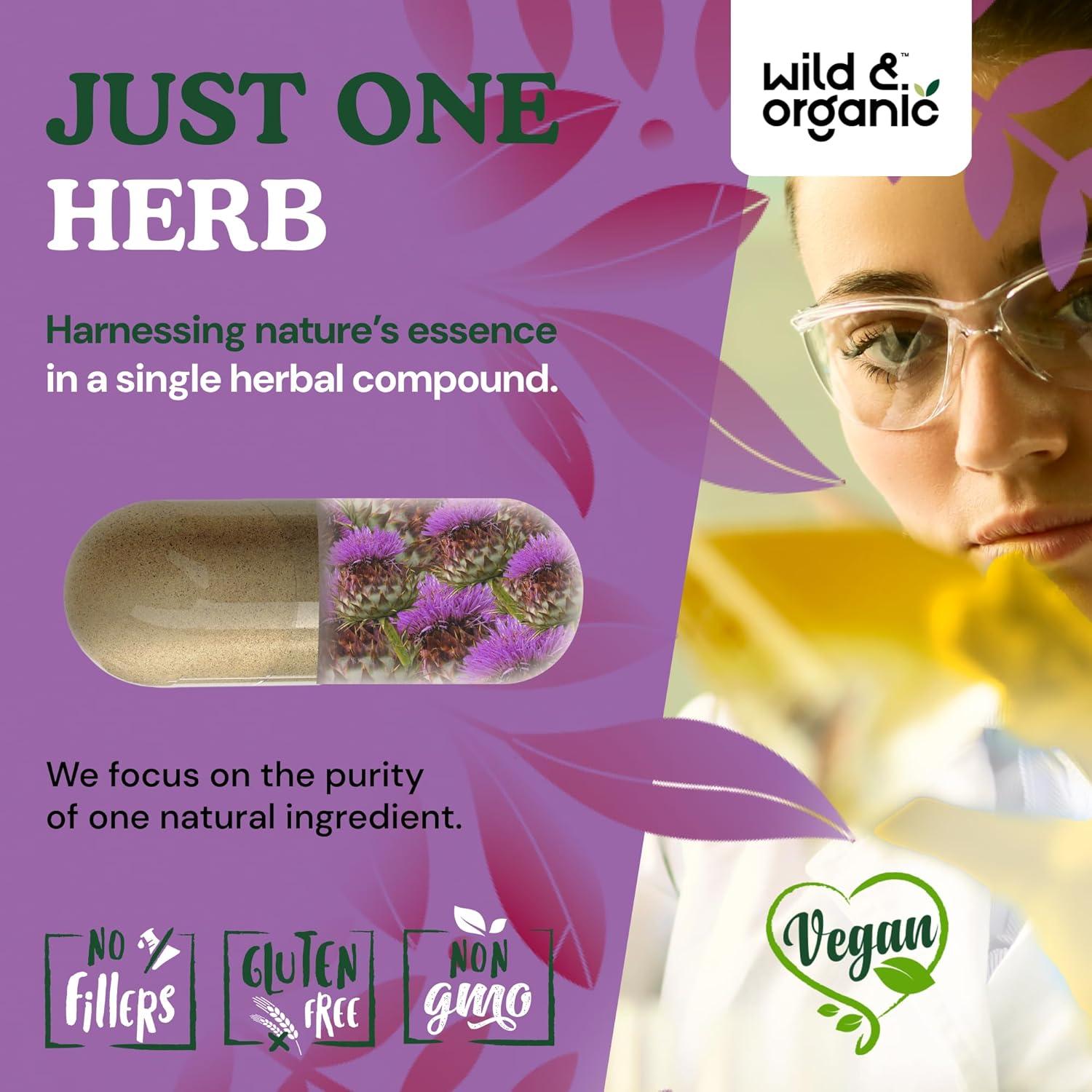 Cápsulas de Cardo Mariano Orgánico 1000mg - 180 Veganas