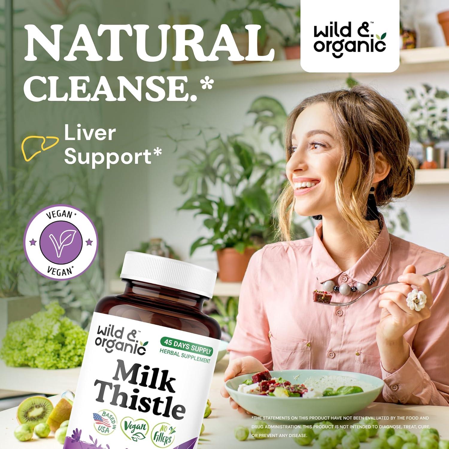 Cápsulas de Cardo Mariano Orgánico 1000mg - 90 Veganas