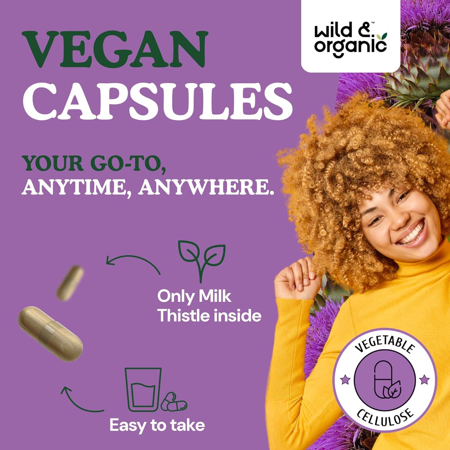 Cápsulas de Cardo Mariano Orgánico 1000mg - 90 Veganas