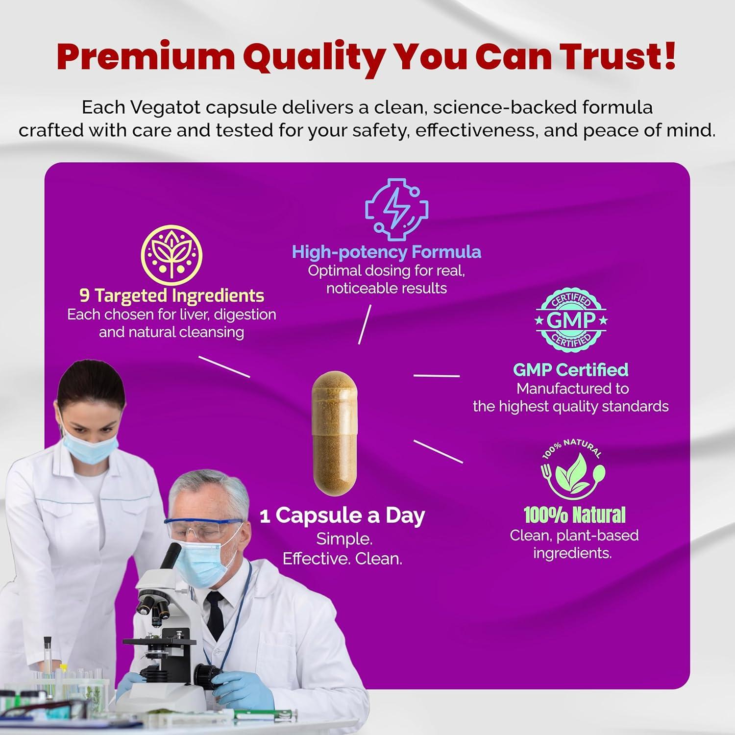 Complejo de Cardo Mariano Orgánico VEGATOT 150 Cápsulas