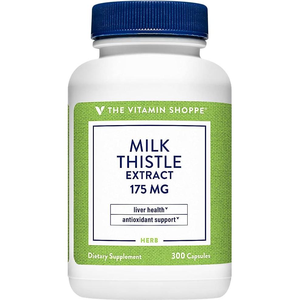 Extracto de Cardo Mariano The Vitamin Shoppe 175 MG 300 Cápsulas