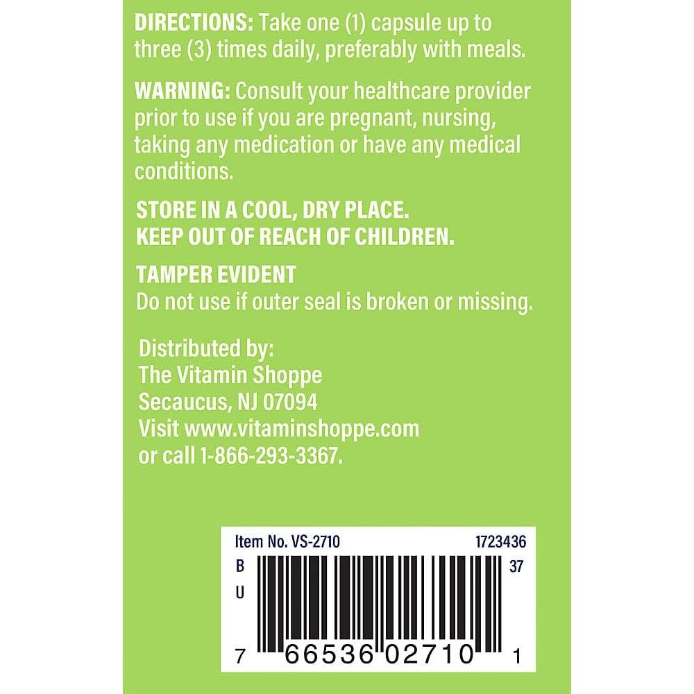 Extracto de Cardo Mariano The Vitamin Shoppe 175 MG 300 Cápsulas