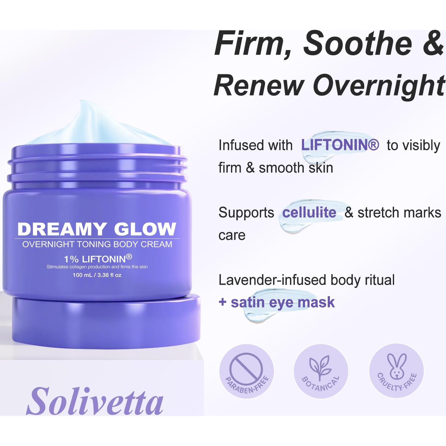 Crema de Noche Afirmante Solivetta 100 ml - Anticelulitis y Relajante