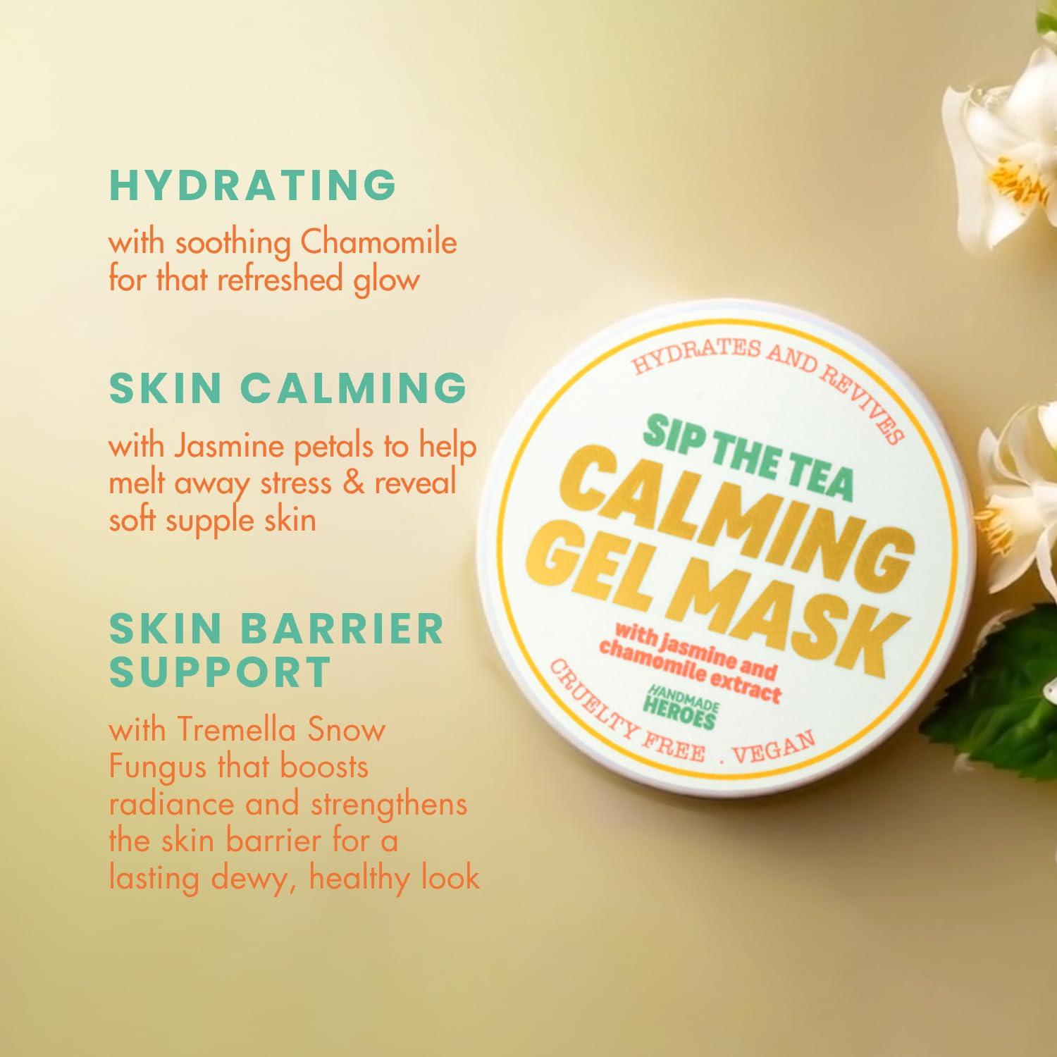 Máscara de Gel Calmante Handmade Heroes 100 ml - Hidratante Facial Vegano