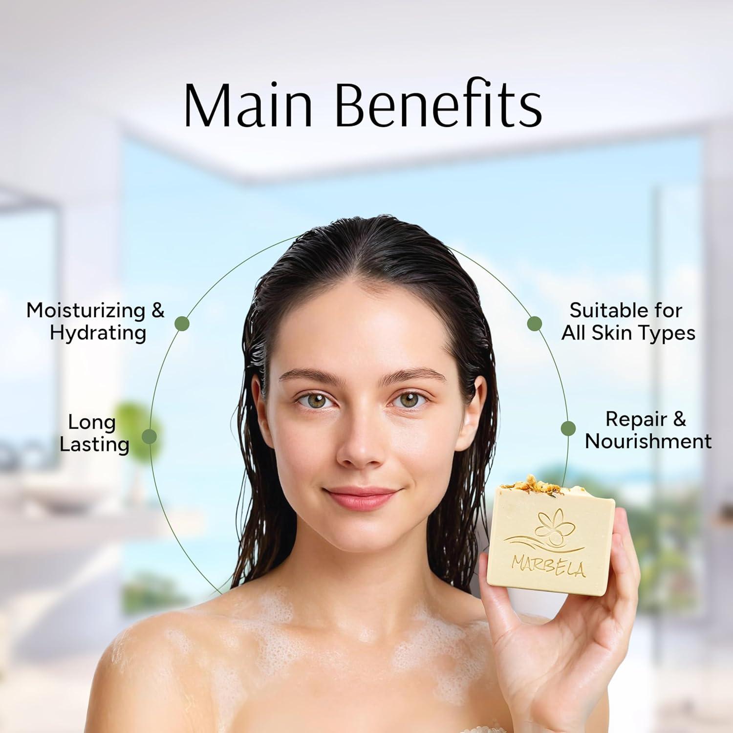 Jabón Natural Marbela de Jazmín Silvestre 99.22 g - Vegano