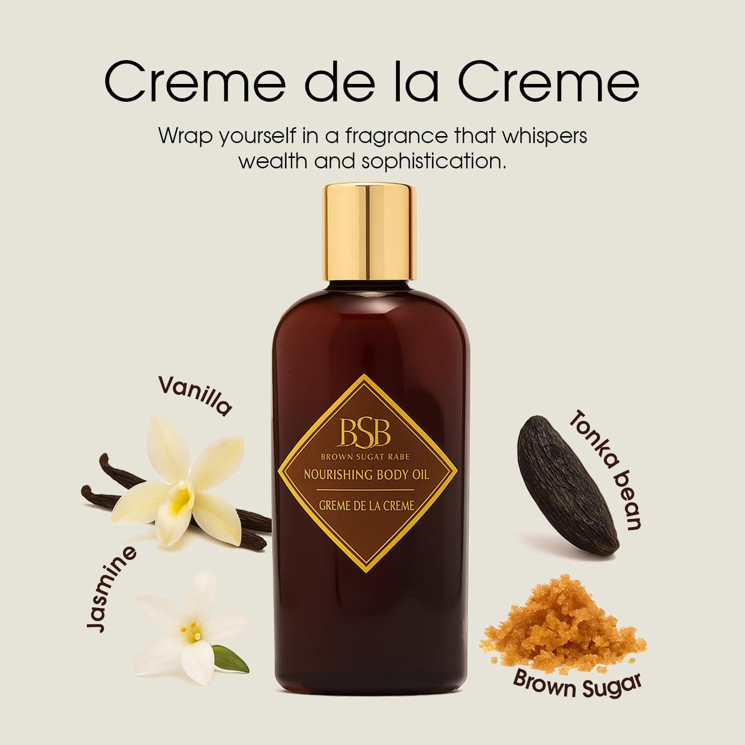 Aceite Corporal Crème de la Crème Brown Sugar Babe 160g