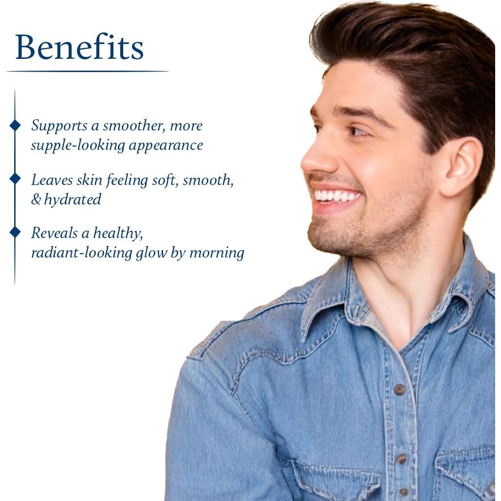 Crema Nocturna Kumkumadi Blue Nectar 50 ml - Hidratante Natural para Hombres