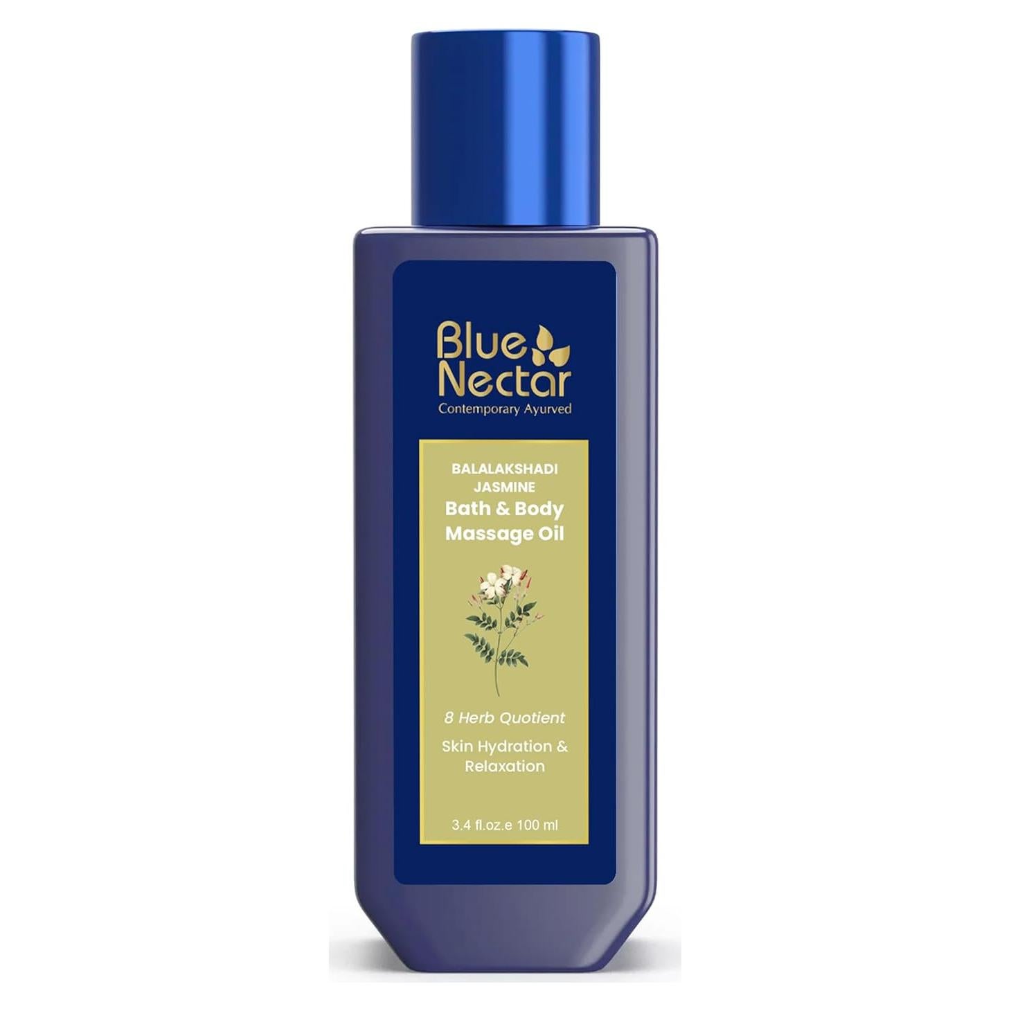 Aceite de Masaje Corporal Jazmín Blue Nectar 100 ml - 100% Natural