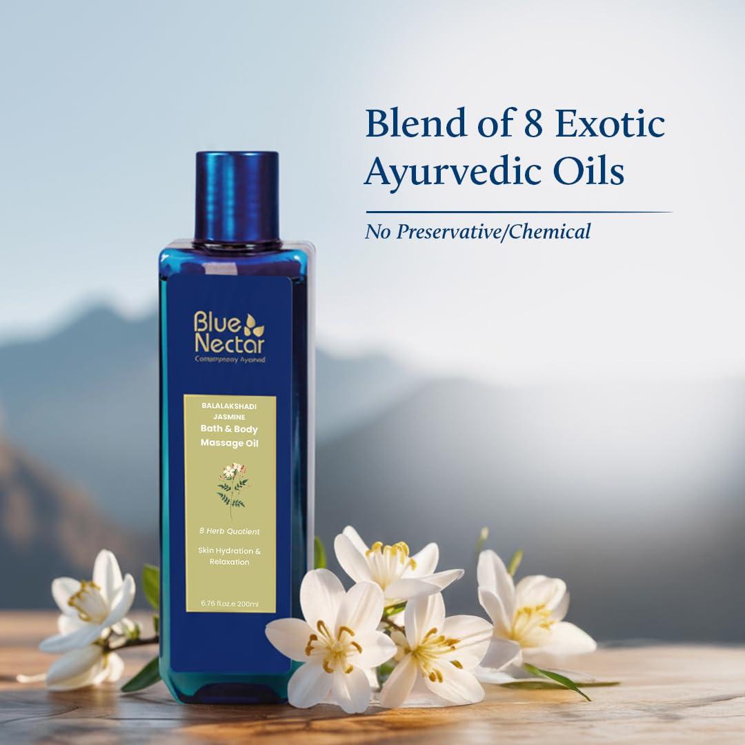 Aceite de Masaje Corporal Jazmín Blue Nectar 100 ml - 100% Natural