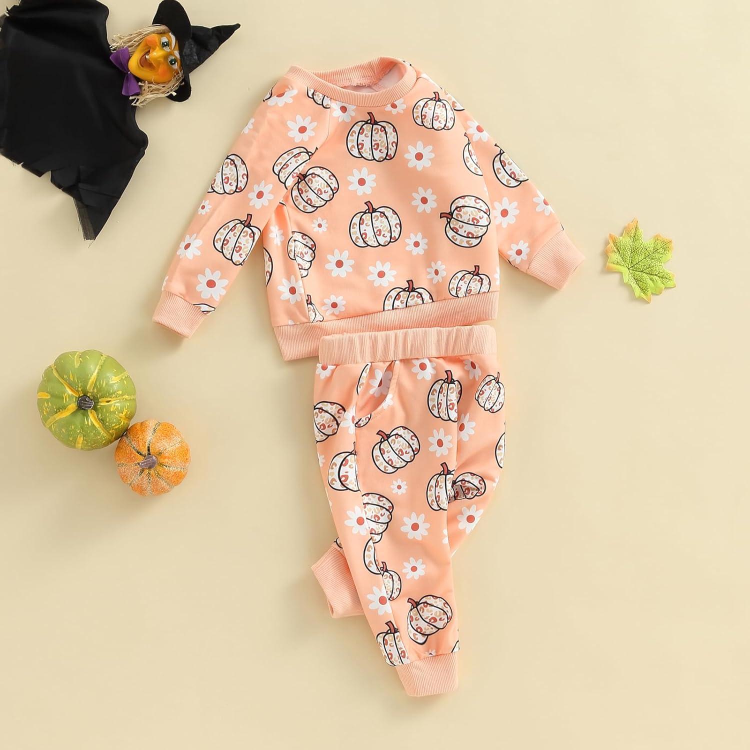 Conjunto Halloween Bebé Niña Niño Calabaza 0-3 Años