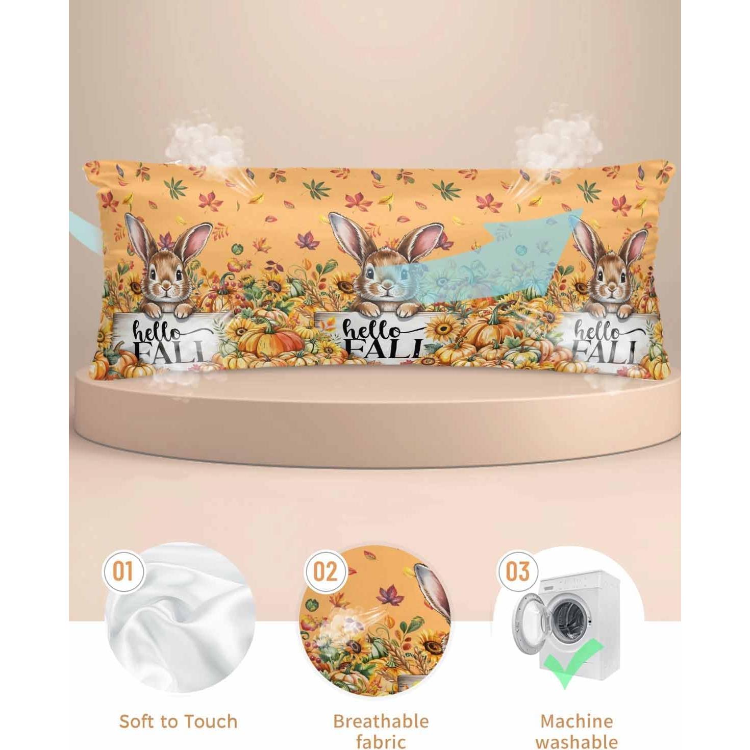 Funda de Almohada Larga de Satén Naranja mklilsorfe 137.2x50.8cm