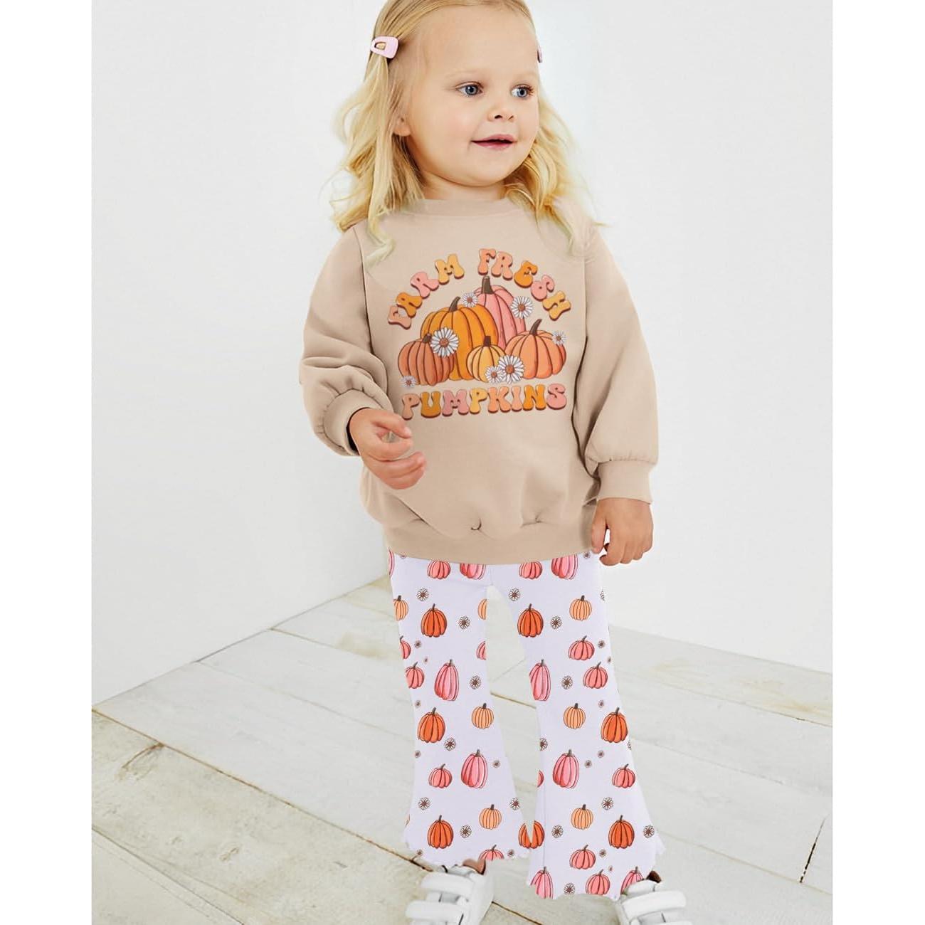 Conjunto Halloween Niña 2 Piezas Sudadera Calabaza + Pantalones