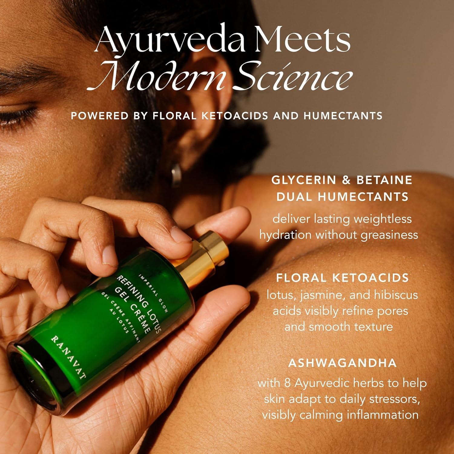 Crema Gel Refinadora de Loto RANAVAT - Hidratante y Minimizador de Poros 48g