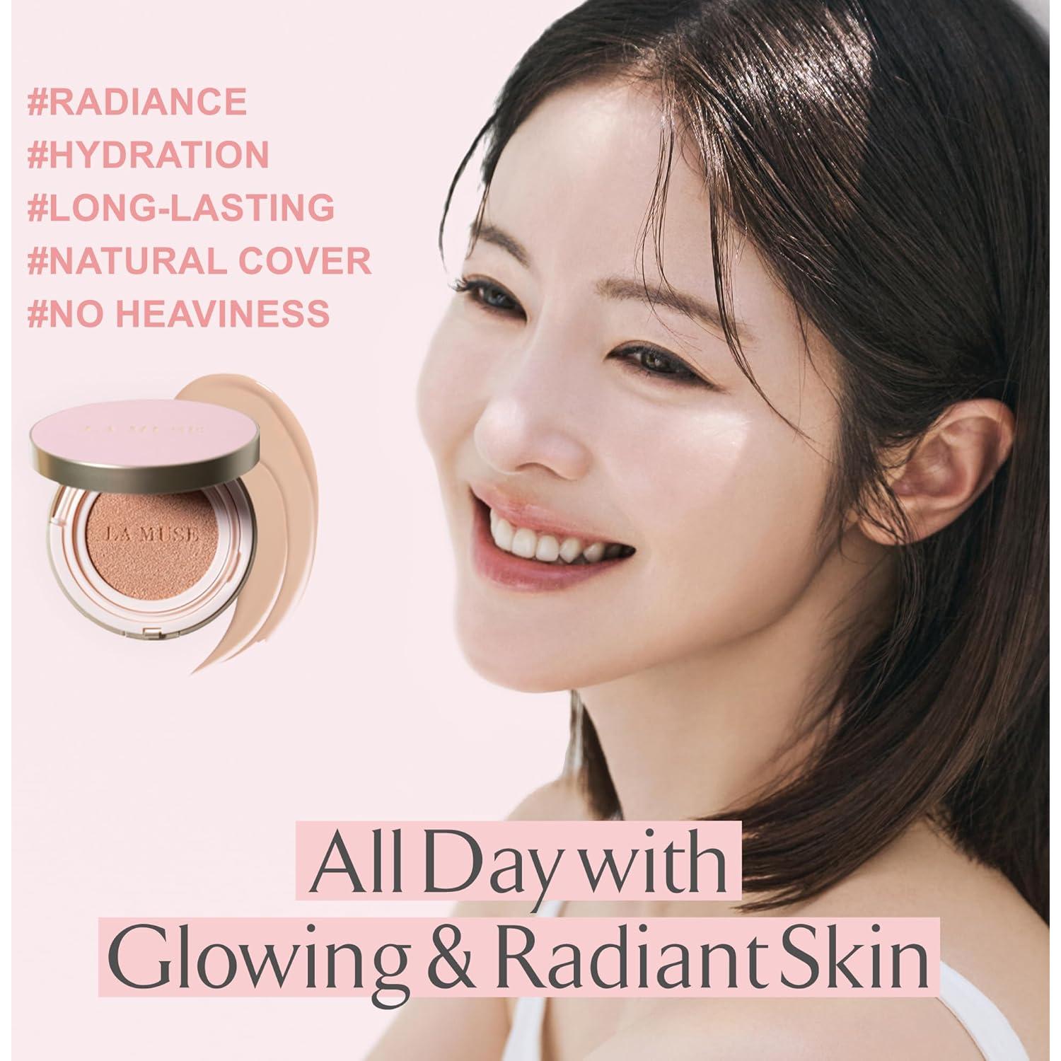 Dúo Glow Cushion Foundation y Limpiador Espumoso de Leche