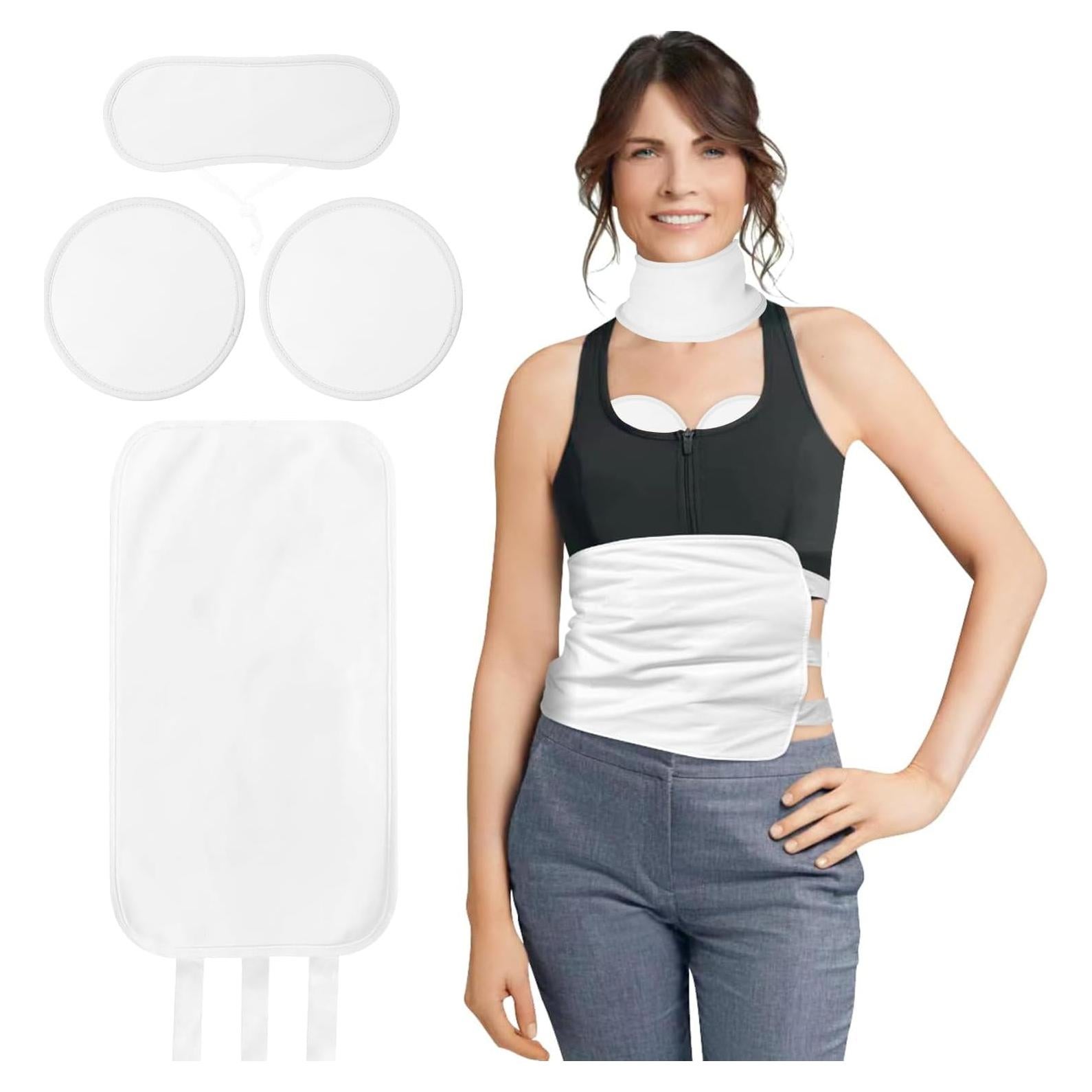 Kit de Compresas de Aceite de Ricino Cogetoro - 4 Piezas Orgánicas