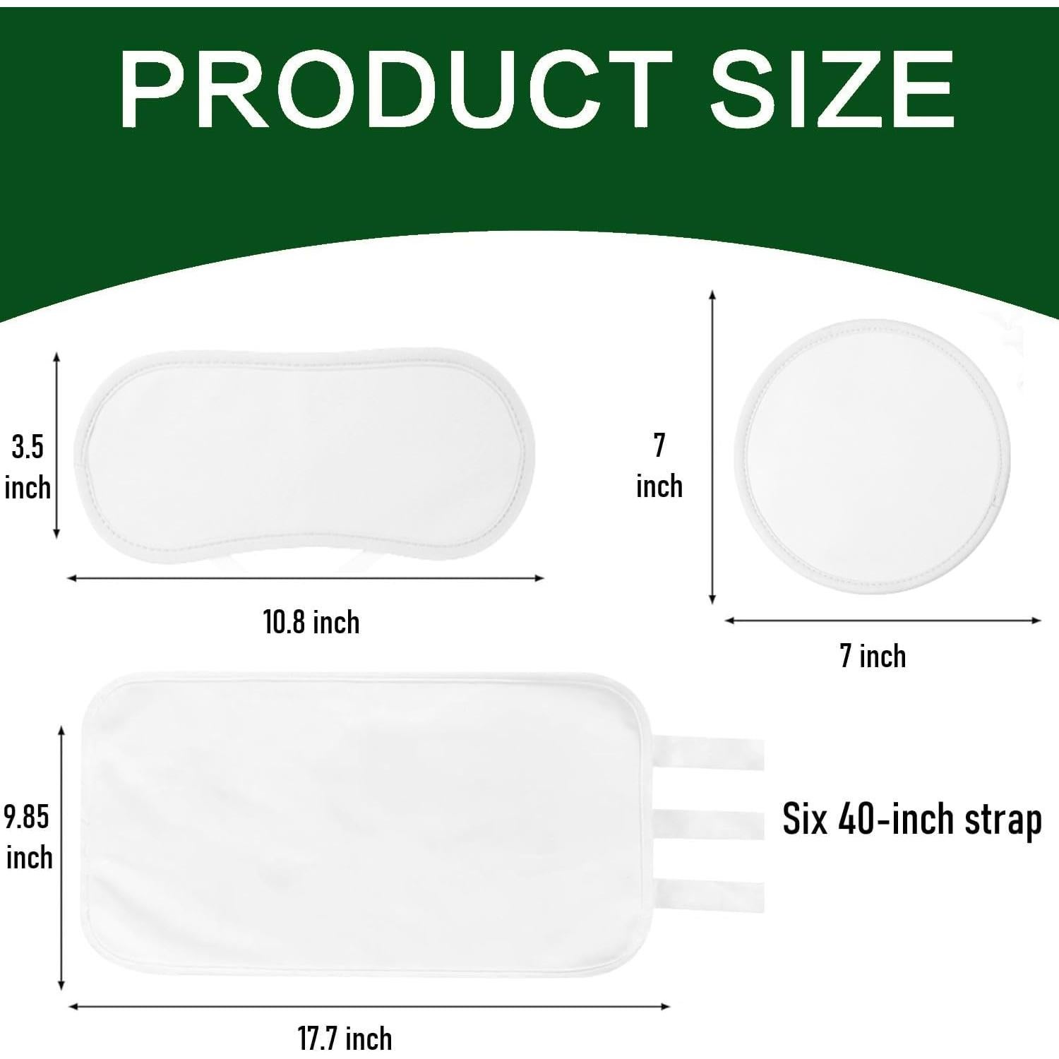 Kit de Compresas de Aceite de Ricino Cogetoro - 4 Piezas Orgánicas