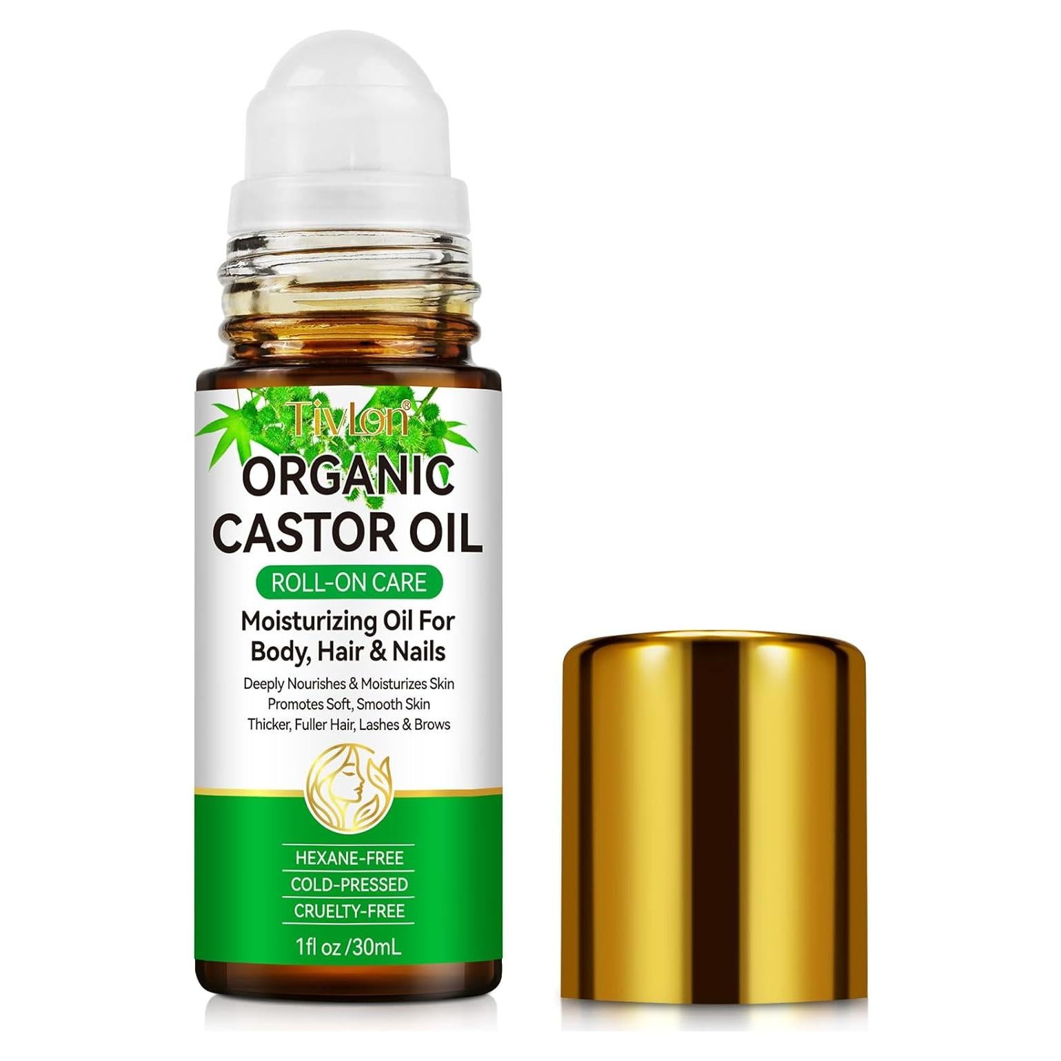 Aceite de Ricino Orgánico WELEYOU Roll On 29.57ml - Piel y Cabello