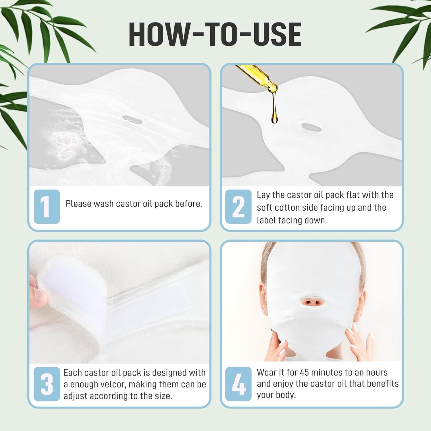 Funda de Aceite de Ricino Leekalos Orgánica Reutilizable 24x14cm