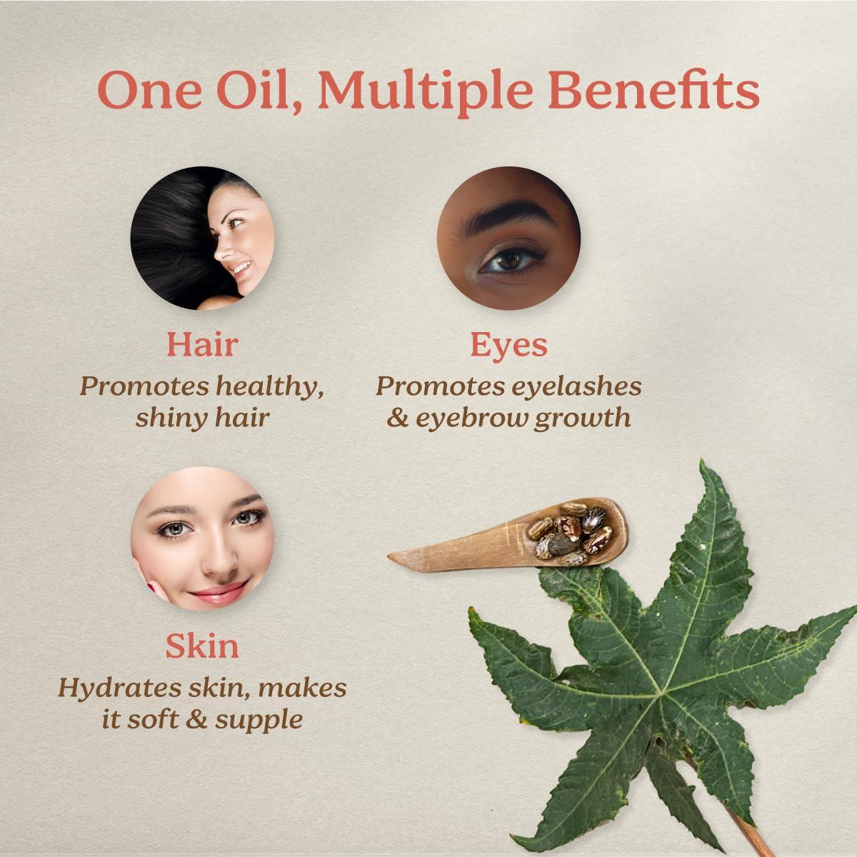 Aceite de Ricino Orgánico Life & Pursuits 200 ml - Puro y Prensado en Frío