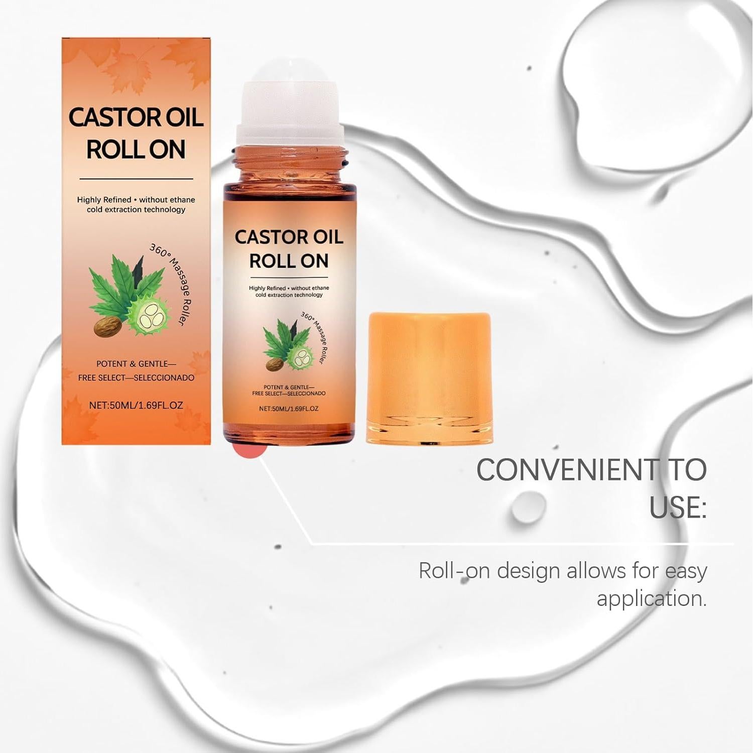 Aceite de Ricino Orgánico Roll-On EELHOE 48 g Hidratante