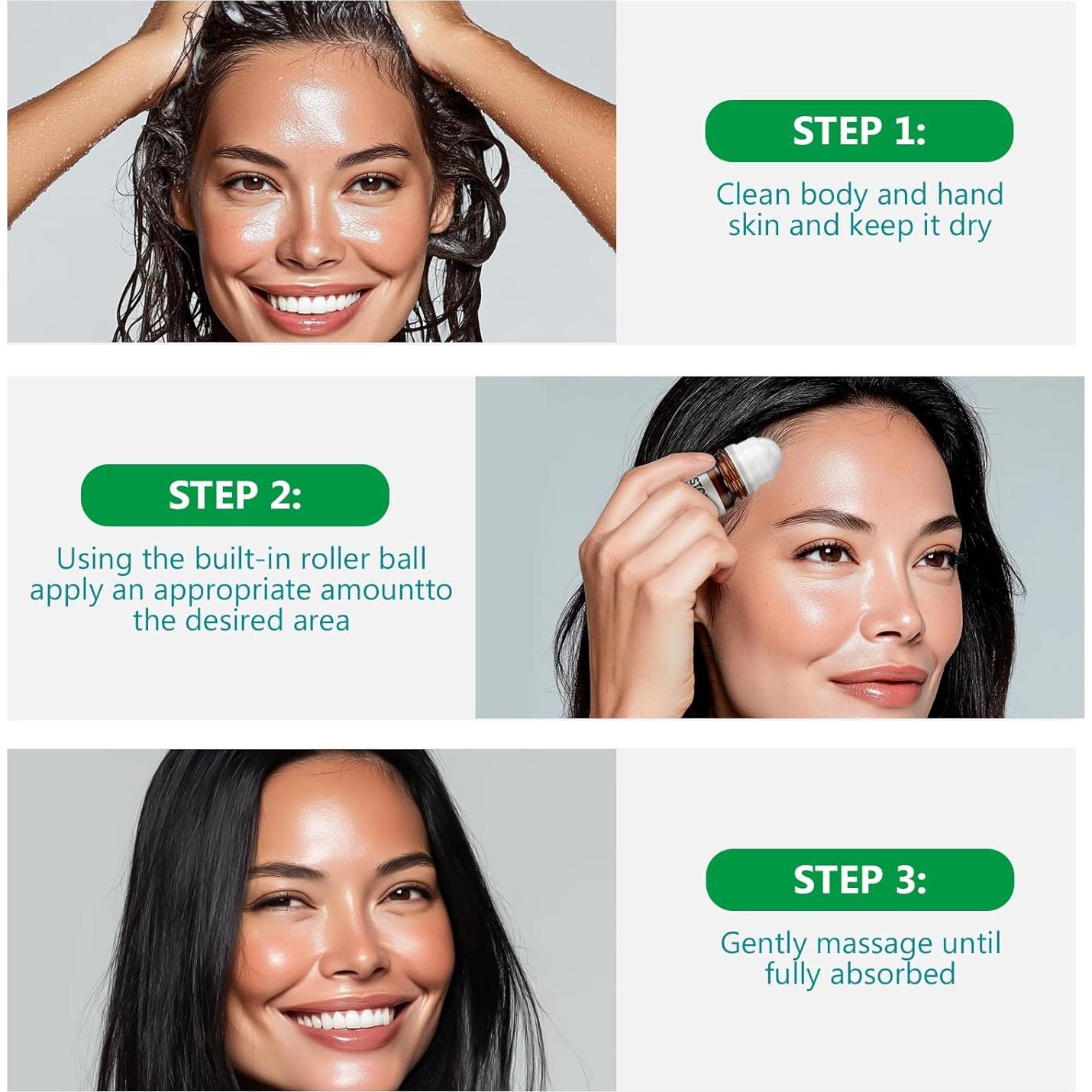 Aceite de Ricino Orgánico Hajoyful con Rodillo de Cuarzo Rosa 150g