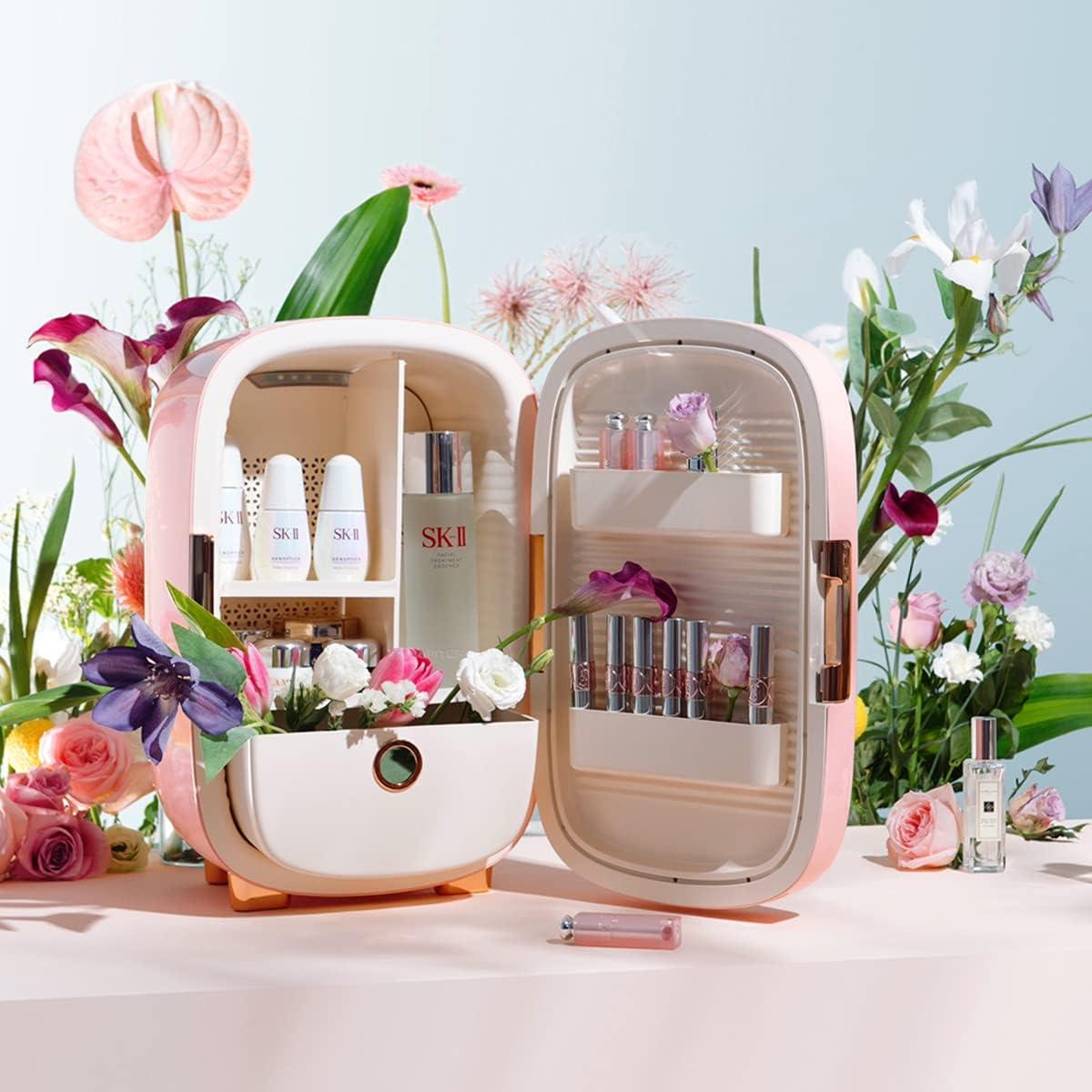 Refrigerador de Belleza JSTPRO 12L Rosa Compacto 10°C