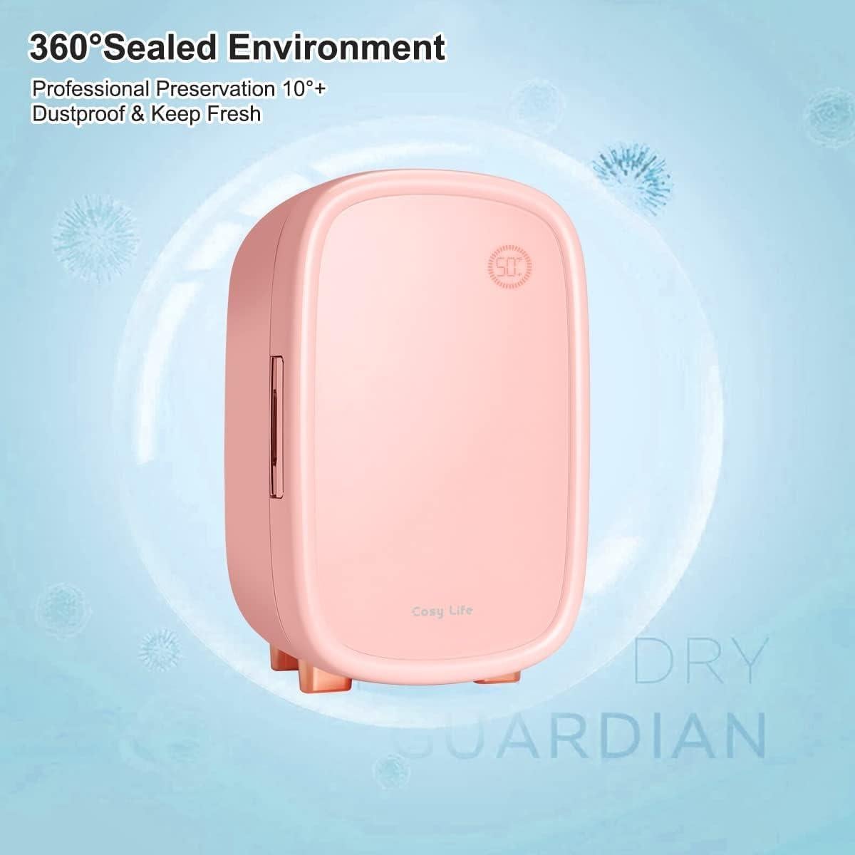 Refrigerador de Belleza JSTPRO 12L Rosa Compacto 10°C