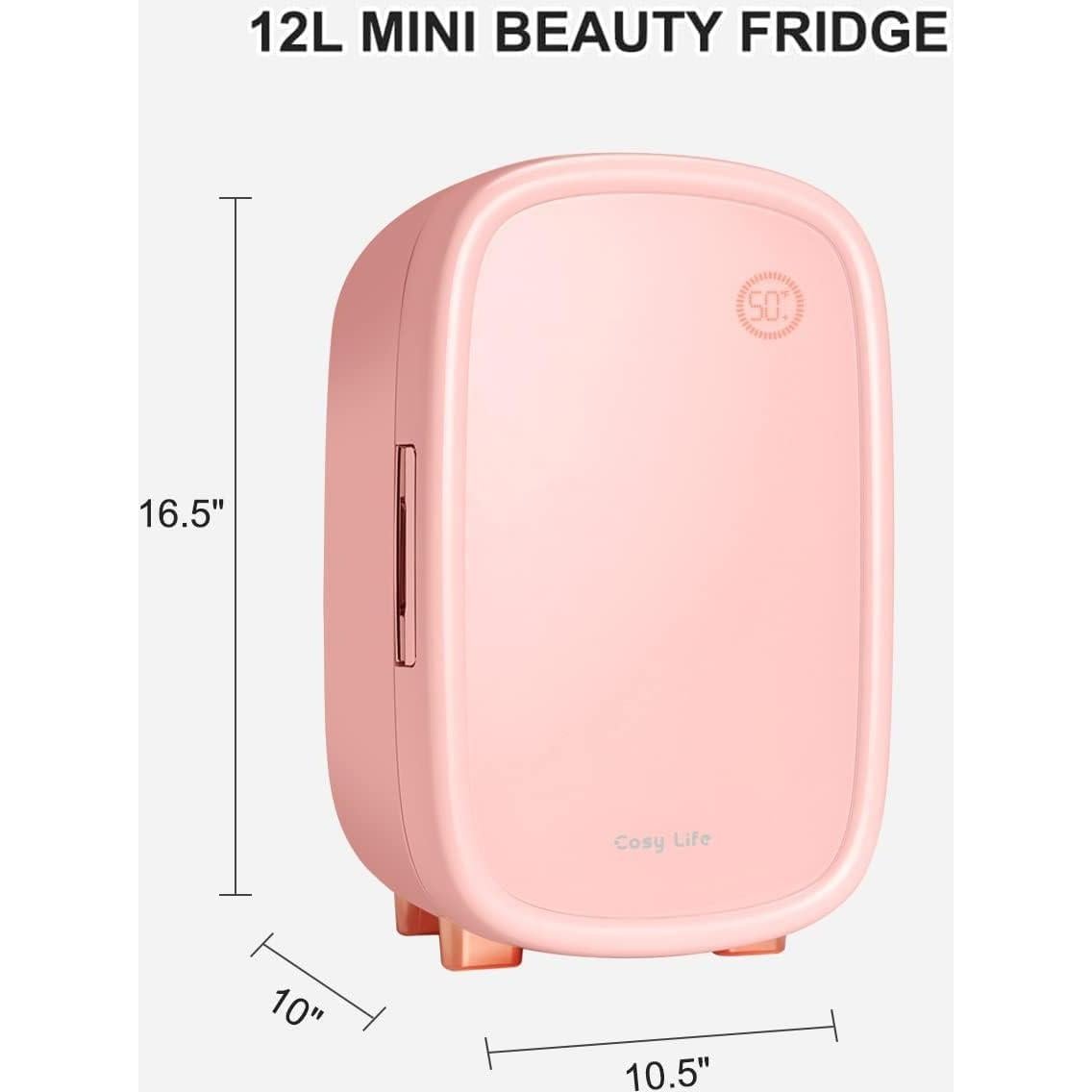 Refrigerador de Belleza JSTPRO 12L Rosa Compacto 10°C