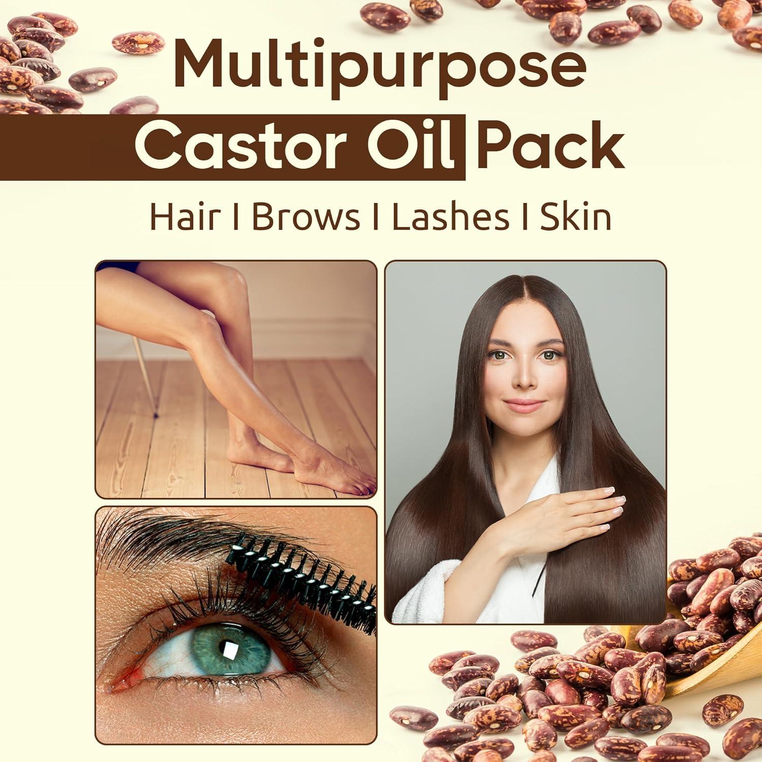 Kit de Aceite de Ricino Orgánico 200ml + Botella 5ml - Peakish