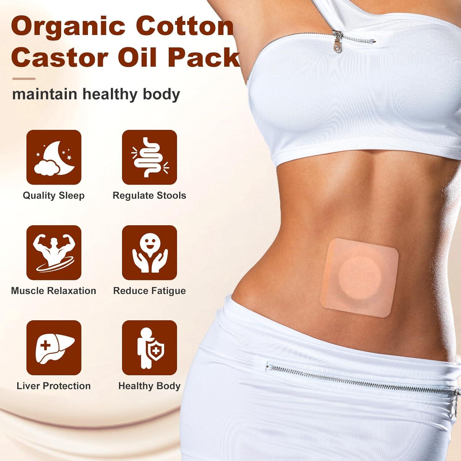 Parche de Aceite de Ricino Congotto 50PCS 7x7cm Absorbente