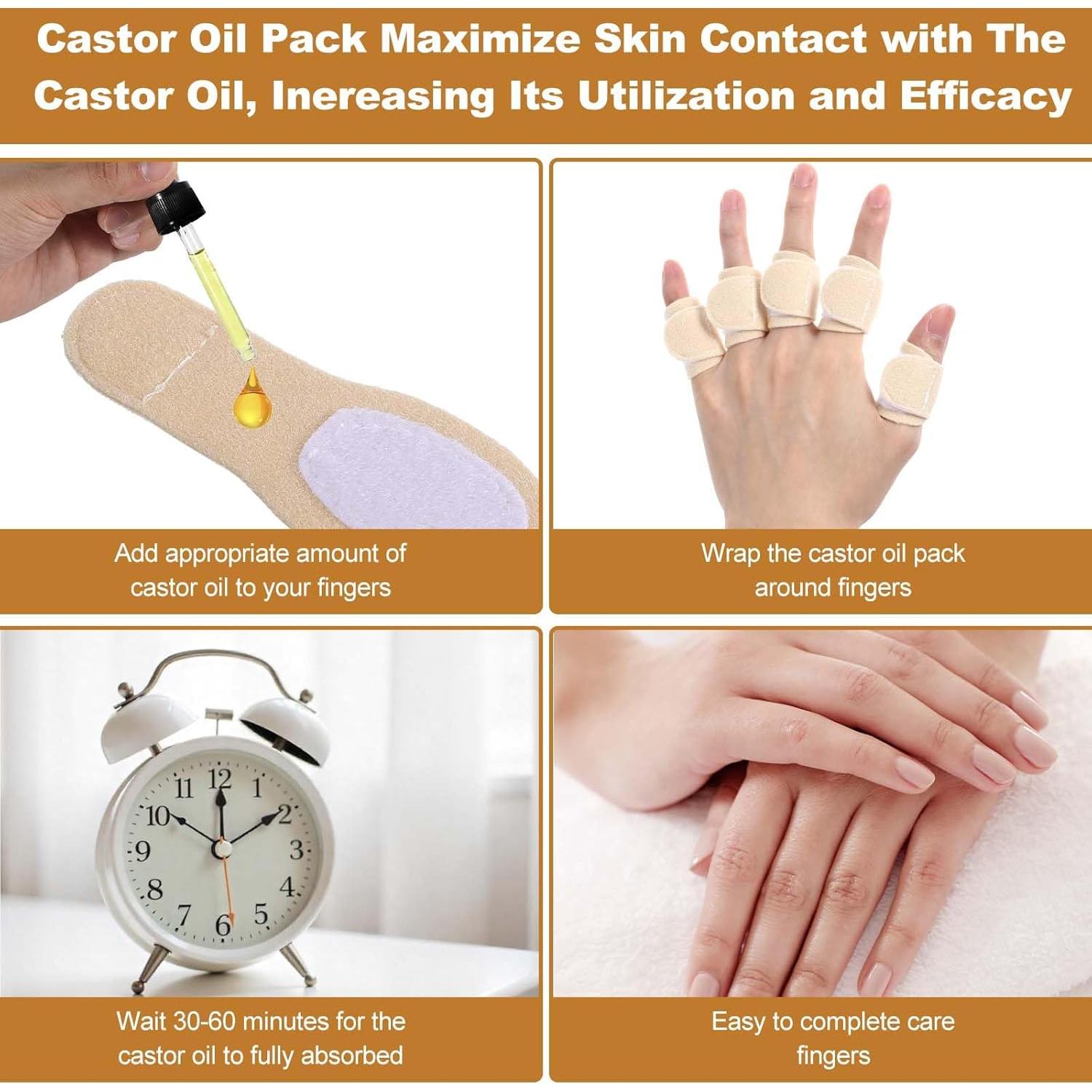 10 Piezas Envolturas de Aceite de Ricino Prasacco 10.6x4cm