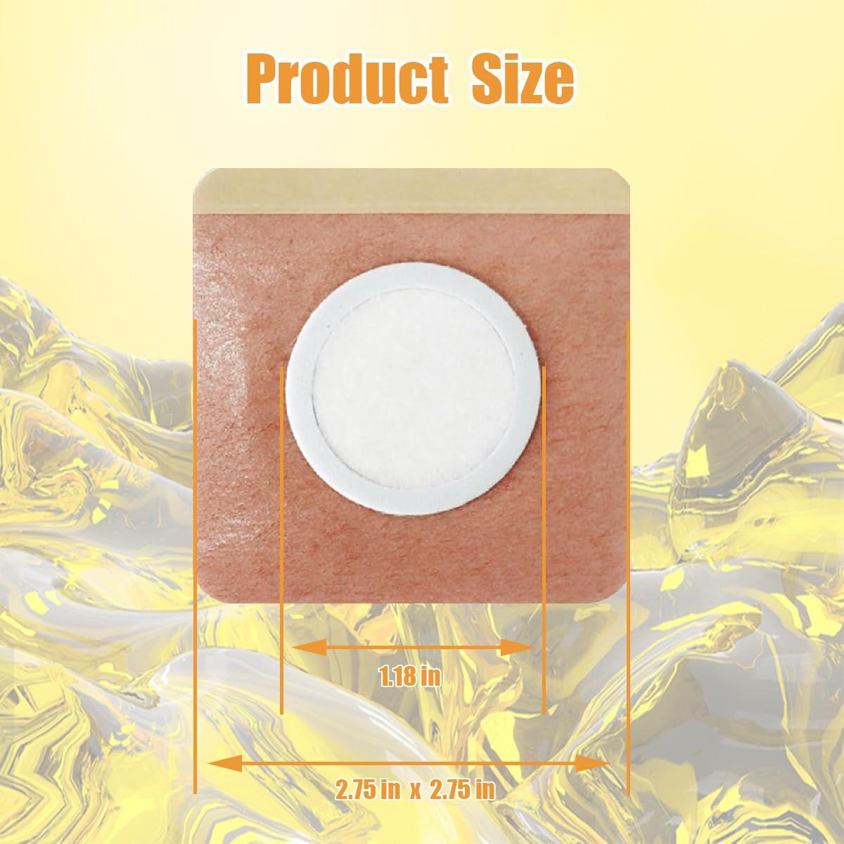 40 Parches de Aceite de Ricino Orgánico SOTICA 7x7cm Desechables